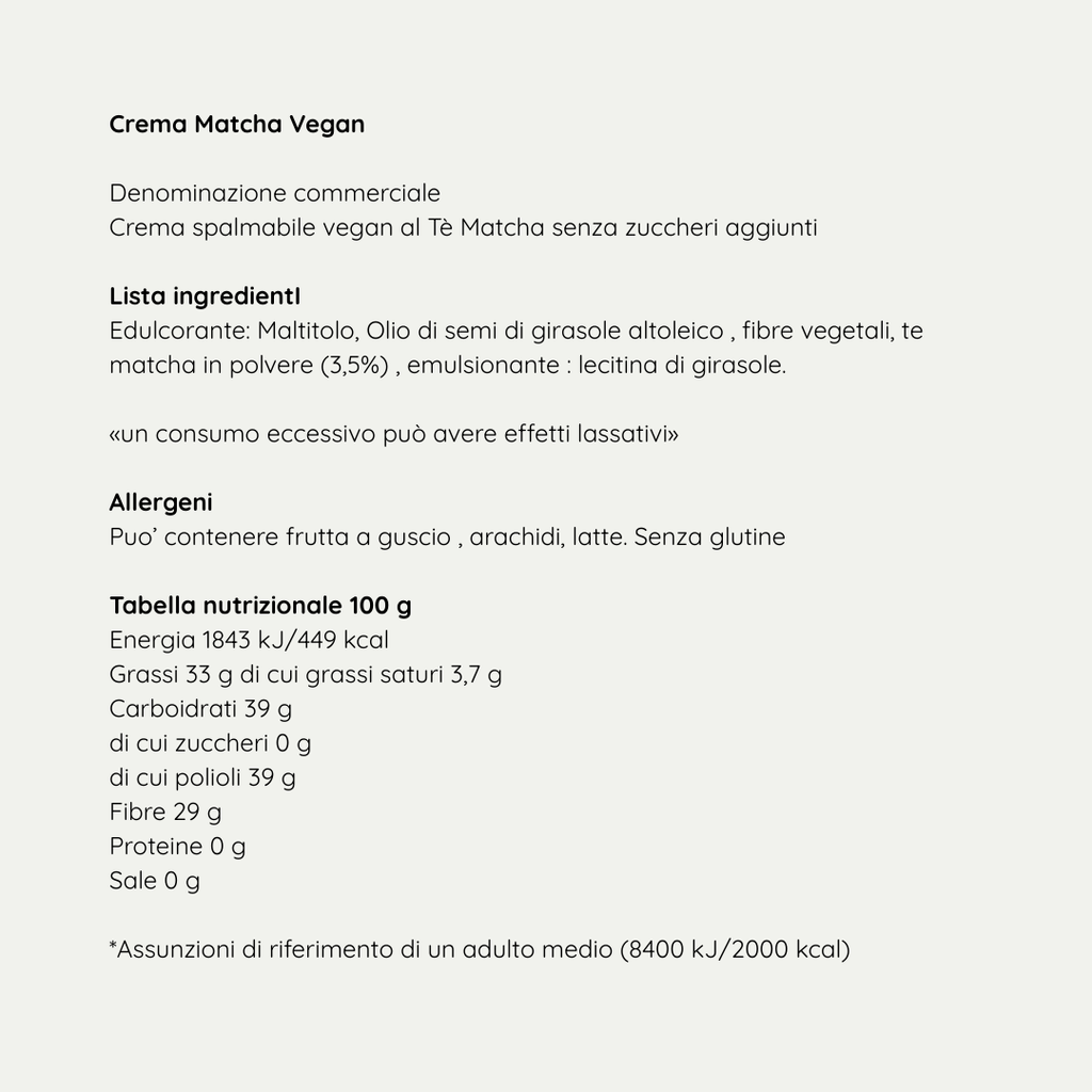 Crema Matcha 5 pz - 40g