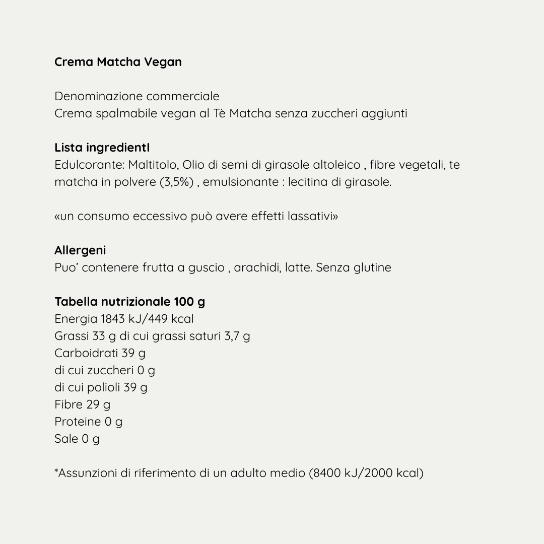 Crema Matcha 5 pz - 40g