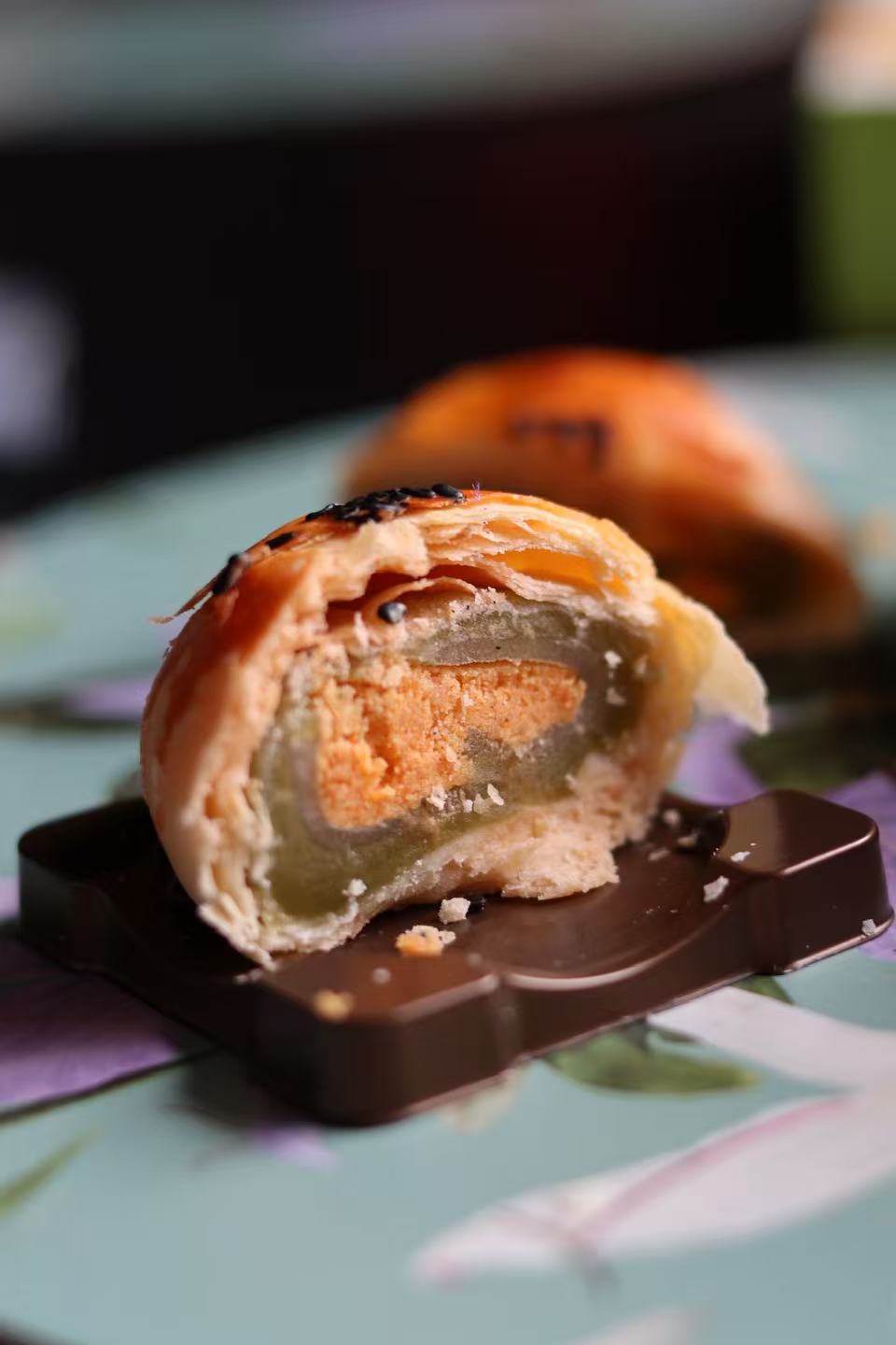 Egg Yolk Puff con Matcha | Dolce da Forno con Tuorlo d’Uovo e Tè Verde Giapponese - 240g (4 pezzi)