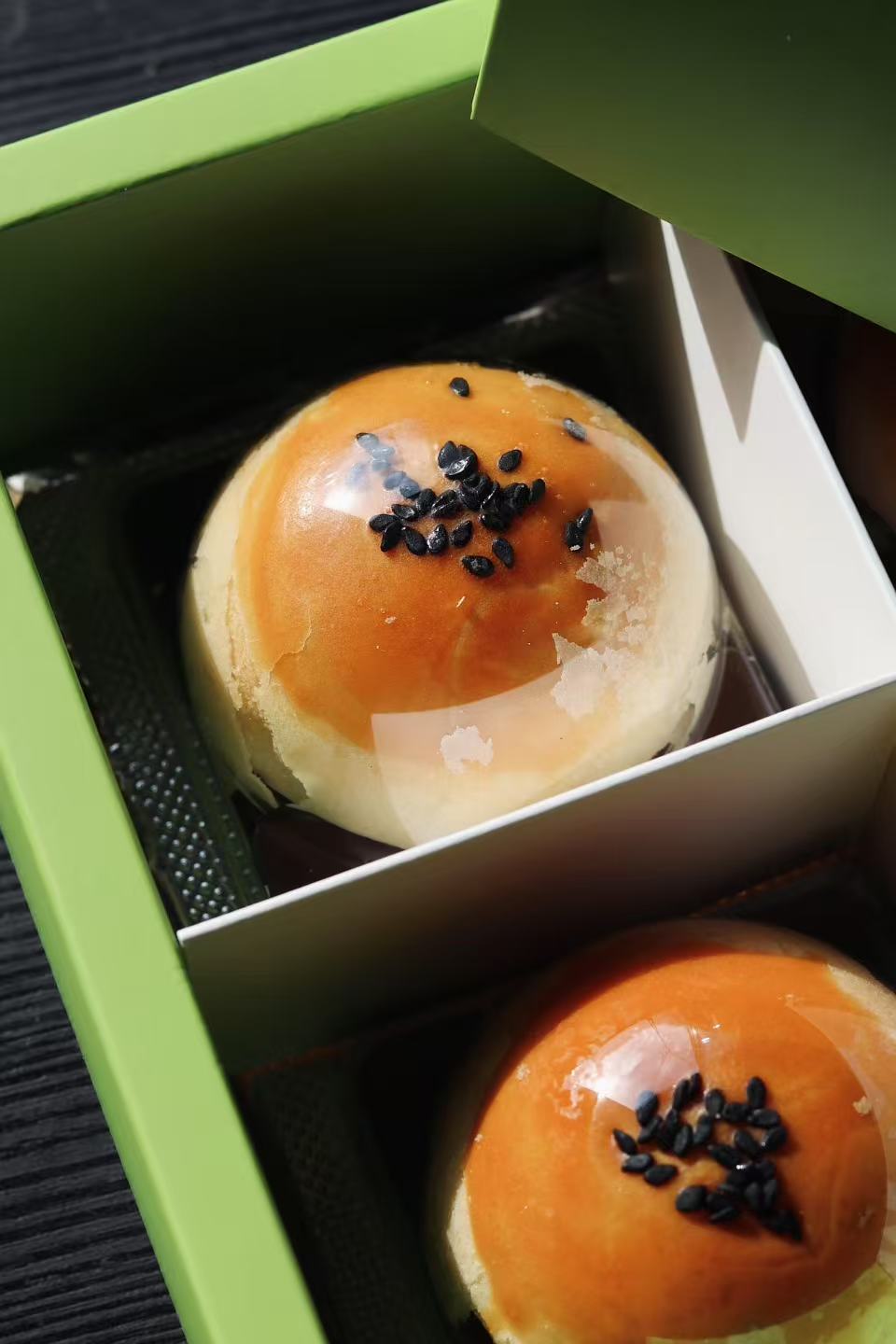 Egg Yolk Puff con Matcha | Dolce da Forno con Tuorlo d’Uovo e Tè Verde Giapponese - 240g (4 pezzi)