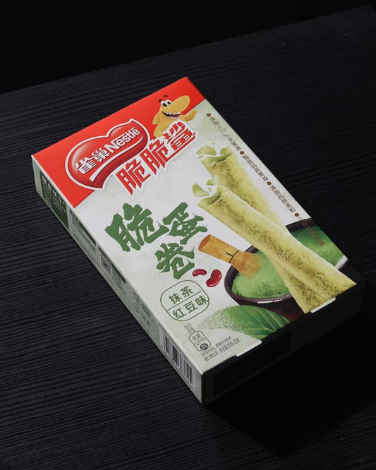 Rotolo di Uova di Waffle al Matcha e Fagioli Rossi - 40g