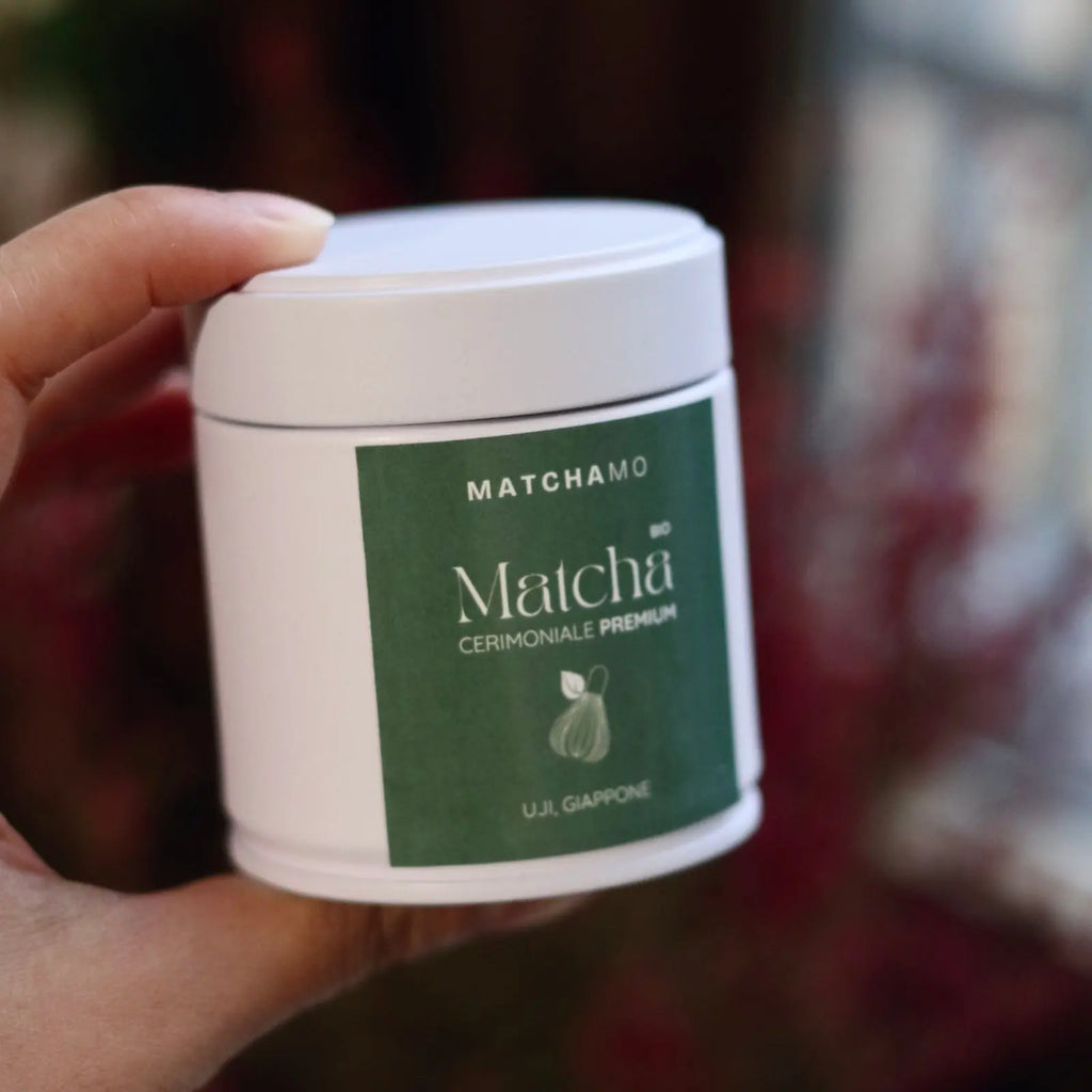 Matcha in Polvere Grado Cerimoniale PREMIUM - Confezione in Lattina, Giappone MatchaMo