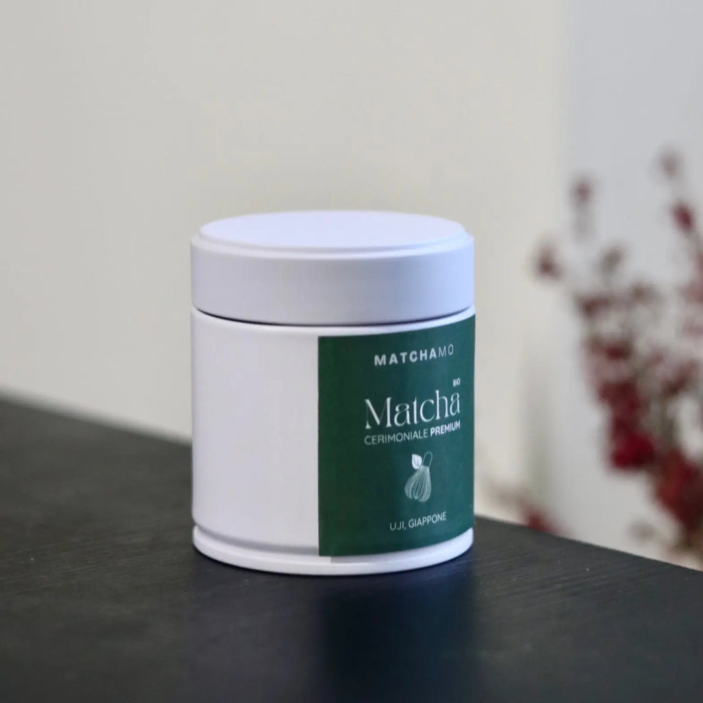 Matcha in Polvere Grado Cerimoniale PREMIUM - Confezione in Lattina, Giappone MatchaMo