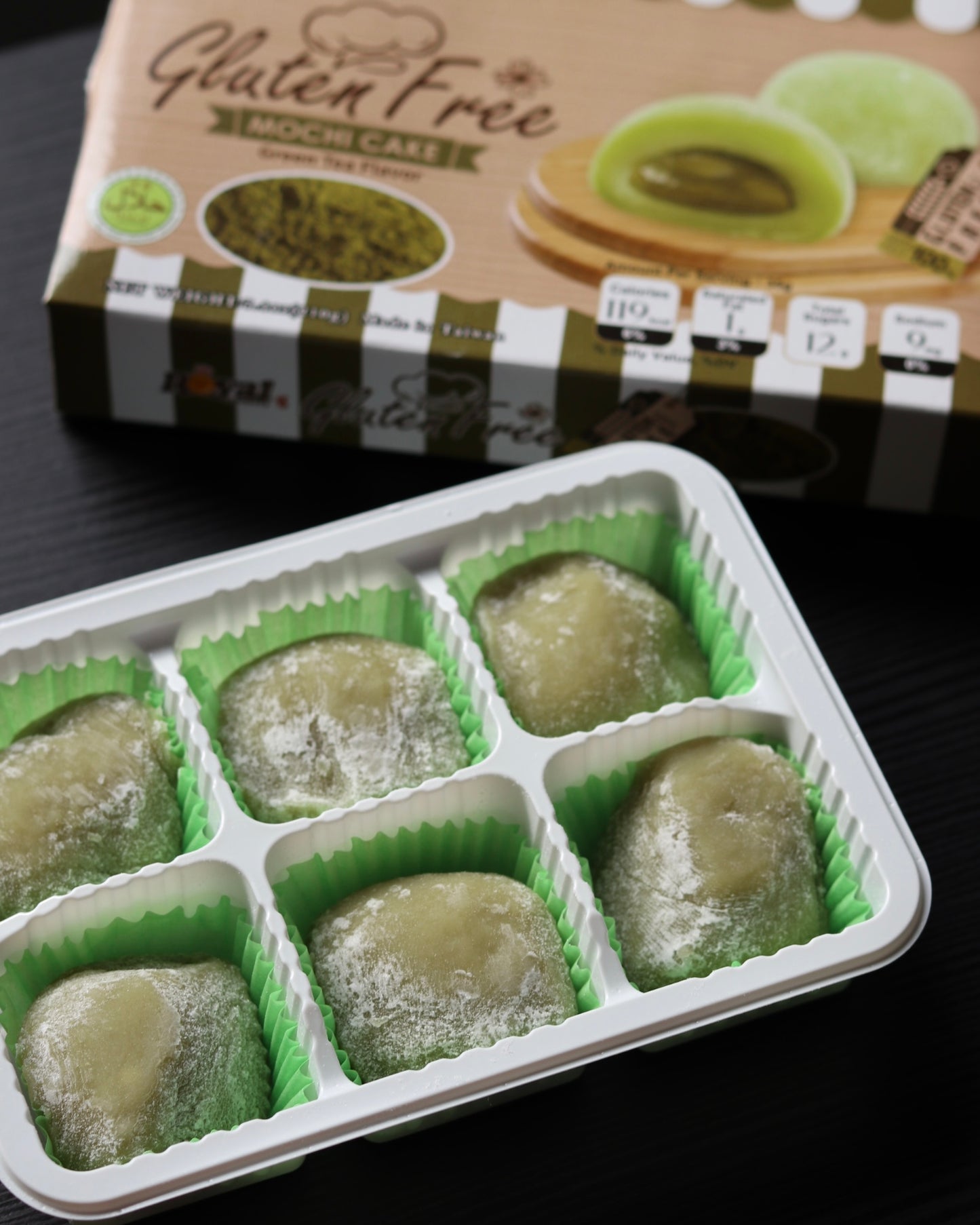 Mochi al Tè Verde Senza Glutine | Dolcetti Giapponesi al Matcha - 210g (6 pezzi)